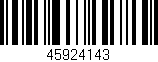 Código de barras (EAN, GTIN, SKU, ISBN): '45924143'