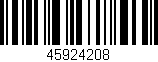Código de barras (EAN, GTIN, SKU, ISBN): '45924208'