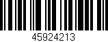 Código de barras (EAN, GTIN, SKU, ISBN): '45924213'