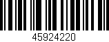 Código de barras (EAN, GTIN, SKU, ISBN): '45924220'