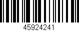 Código de barras (EAN, GTIN, SKU, ISBN): '45924241'