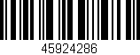 Código de barras (EAN, GTIN, SKU, ISBN): '45924286'
