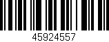 Código de barras (EAN, GTIN, SKU, ISBN): '45924557'