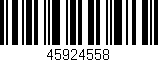 Código de barras (EAN, GTIN, SKU, ISBN): '45924558'