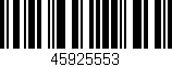 Código de barras (EAN, GTIN, SKU, ISBN): '45925553'