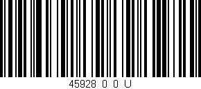 Código de barras (EAN, GTIN, SKU, ISBN): '45928_0_0_U'