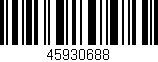 Código de barras (EAN, GTIN, SKU, ISBN): '45930688'