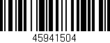 Código de barras (EAN, GTIN, SKU, ISBN): '45941504'