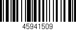Código de barras (EAN, GTIN, SKU, ISBN): '45941509'