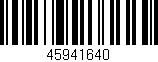 Código de barras (EAN, GTIN, SKU, ISBN): '45941640'