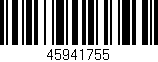 Código de barras (EAN, GTIN, SKU, ISBN): '45941755'