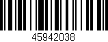 Código de barras (EAN, GTIN, SKU, ISBN): '45942038'