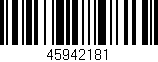 Código de barras (EAN, GTIN, SKU, ISBN): '45942181'