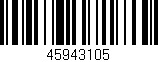Código de barras (EAN, GTIN, SKU, ISBN): '45943105'