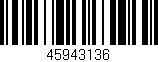 Código de barras (EAN, GTIN, SKU, ISBN): '45943136'