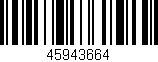 Código de barras (EAN, GTIN, SKU, ISBN): '45943664'