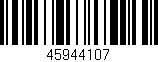 Código de barras (EAN, GTIN, SKU, ISBN): '45944107'