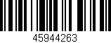 Código de barras (EAN, GTIN, SKU, ISBN): '45944263'