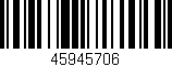 Código de barras (EAN, GTIN, SKU, ISBN): '45945706'