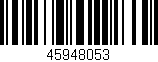 Código de barras (EAN, GTIN, SKU, ISBN): '45948053'