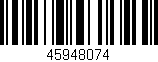 Código de barras (EAN, GTIN, SKU, ISBN): '45948074'