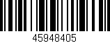 Código de barras (EAN, GTIN, SKU, ISBN): '45948405'