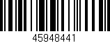 Código de barras (EAN, GTIN, SKU, ISBN): '45948441'