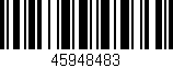 Código de barras (EAN, GTIN, SKU, ISBN): '45948483'