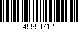 Código de barras (EAN, GTIN, SKU, ISBN): '45950712'