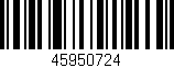 Código de barras (EAN, GTIN, SKU, ISBN): '45950724'