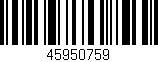 Código de barras (EAN, GTIN, SKU, ISBN): '45950759'
