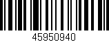 Código de barras (EAN, GTIN, SKU, ISBN): '45950940'