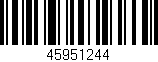 Código de barras (EAN, GTIN, SKU, ISBN): '45951244'