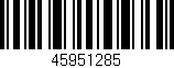 Código de barras (EAN, GTIN, SKU, ISBN): '45951285'