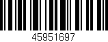 Código de barras (EAN, GTIN, SKU, ISBN): '45951697'