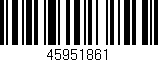 Código de barras (EAN, GTIN, SKU, ISBN): '45951861'