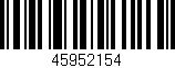 Código de barras (EAN, GTIN, SKU, ISBN): '45952154'