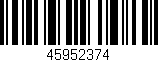Código de barras (EAN, GTIN, SKU, ISBN): '45952374'