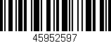 Código de barras (EAN, GTIN, SKU, ISBN): '45952597'