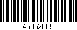 Código de barras (EAN, GTIN, SKU, ISBN): '45952605'