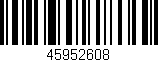Código de barras (EAN, GTIN, SKU, ISBN): '45952608'