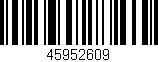 Código de barras (EAN, GTIN, SKU, ISBN): '45952609'
