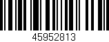 Código de barras (EAN, GTIN, SKU, ISBN): '45952813'