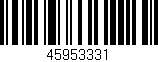 Código de barras (EAN, GTIN, SKU, ISBN): '45953331'