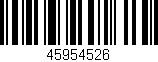 Código de barras (EAN, GTIN, SKU, ISBN): '45954526'