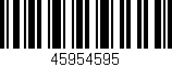 Código de barras (EAN, GTIN, SKU, ISBN): '45954595'