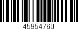 Código de barras (EAN, GTIN, SKU, ISBN): '45954760'