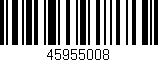 Código de barras (EAN, GTIN, SKU, ISBN): '45955008'