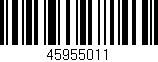 Código de barras (EAN, GTIN, SKU, ISBN): '45955011'