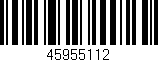 Código de barras (EAN, GTIN, SKU, ISBN): '45955112'